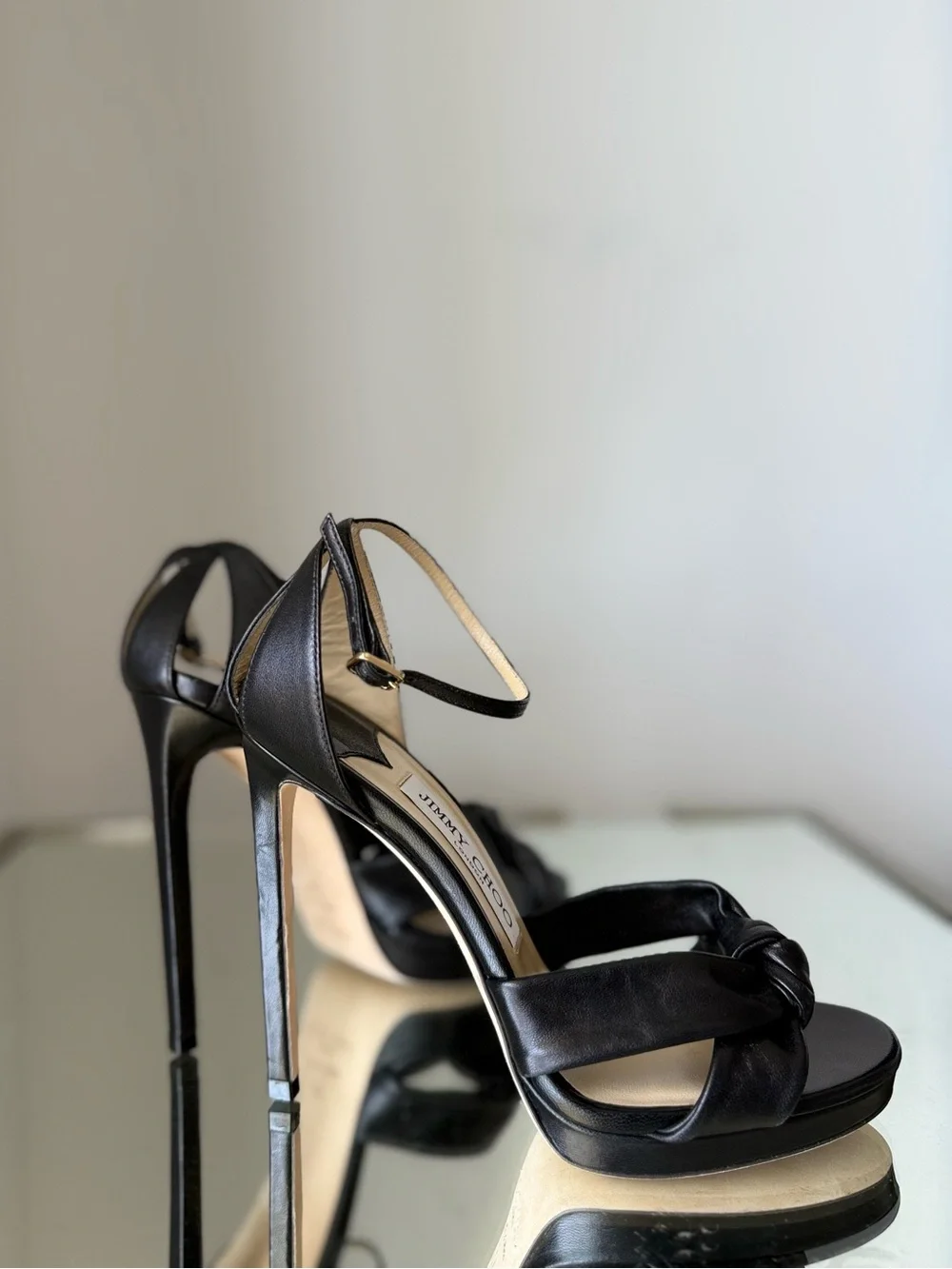 New Jimmy Choo - Rosie 120 leather sandals $1,095 37